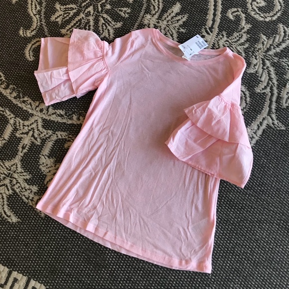 Bell Sleeves Pink Top - Picture 2 of 3